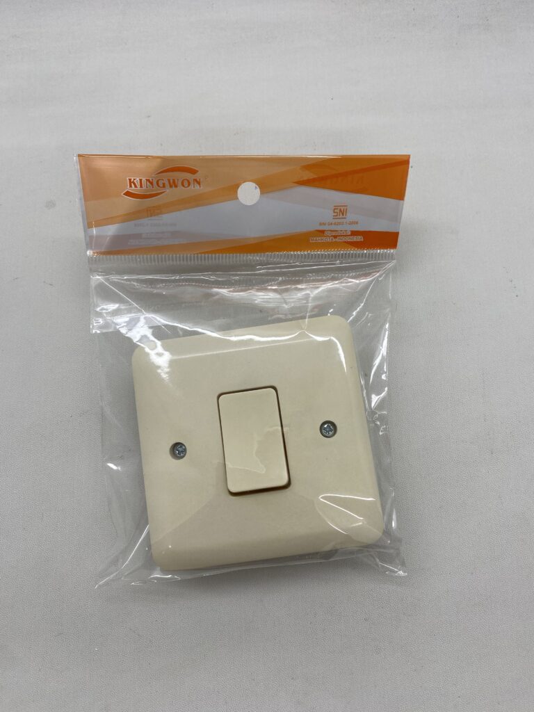 Electrical switch and socket outlet for home or office use.