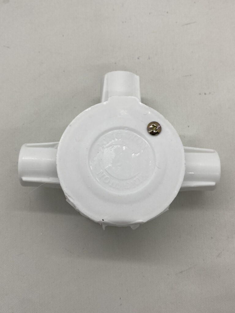 Electrical socket connector for plumbing and electrical installations.