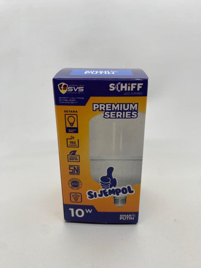LED Jumbo Lamp for Schiff Led Jumbo Garansi 1 Tahun, energy-efficient 10W bulb.