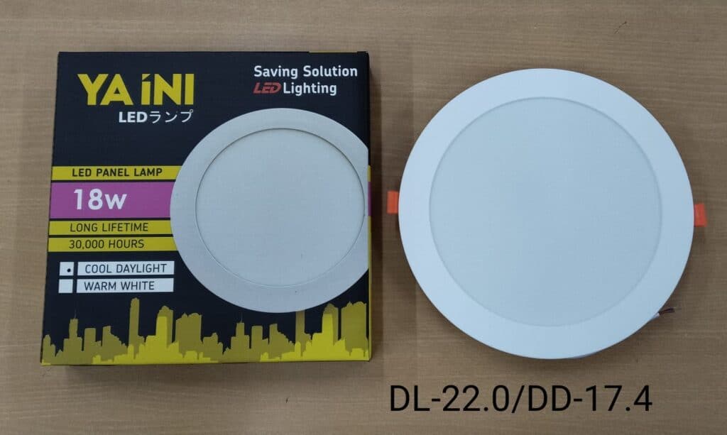 Yaini LED panel lamp for energy-efficient lighting solutions.