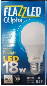 Energy-efficient LED bulb for bright daylight illumination.