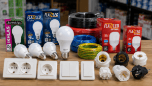 Fokus pada produk yang laku seperti lampu led, stop kontak, steker