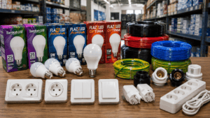 Lampu LED, steker, stop kontak, saklar produk alat listrik yang laku di pasar