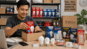Memulai usaha lampu LED dan alat listrik dari rumah