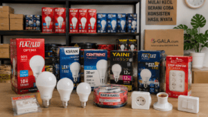 Produk alat listrik dan lampu yang minim risiko untuk usaha